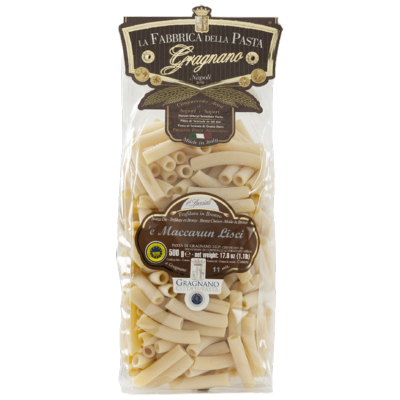 Pasta di Gragnano I.G.P. ‘E Maccarun lisci “La Fabbrica della Pasta” - 500 gr Pasta tipica artigianale di Napoli