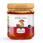 Sauce Tomate aux Cèpes Végan & San Gluten " La Dispensa Toscana "  - 300 gr 100% aux tomates de Toscane