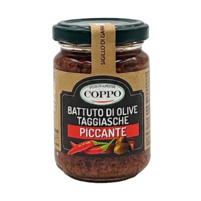 Concassé Olives Taggiasca épicé - 130 gr Spécialité Italienne